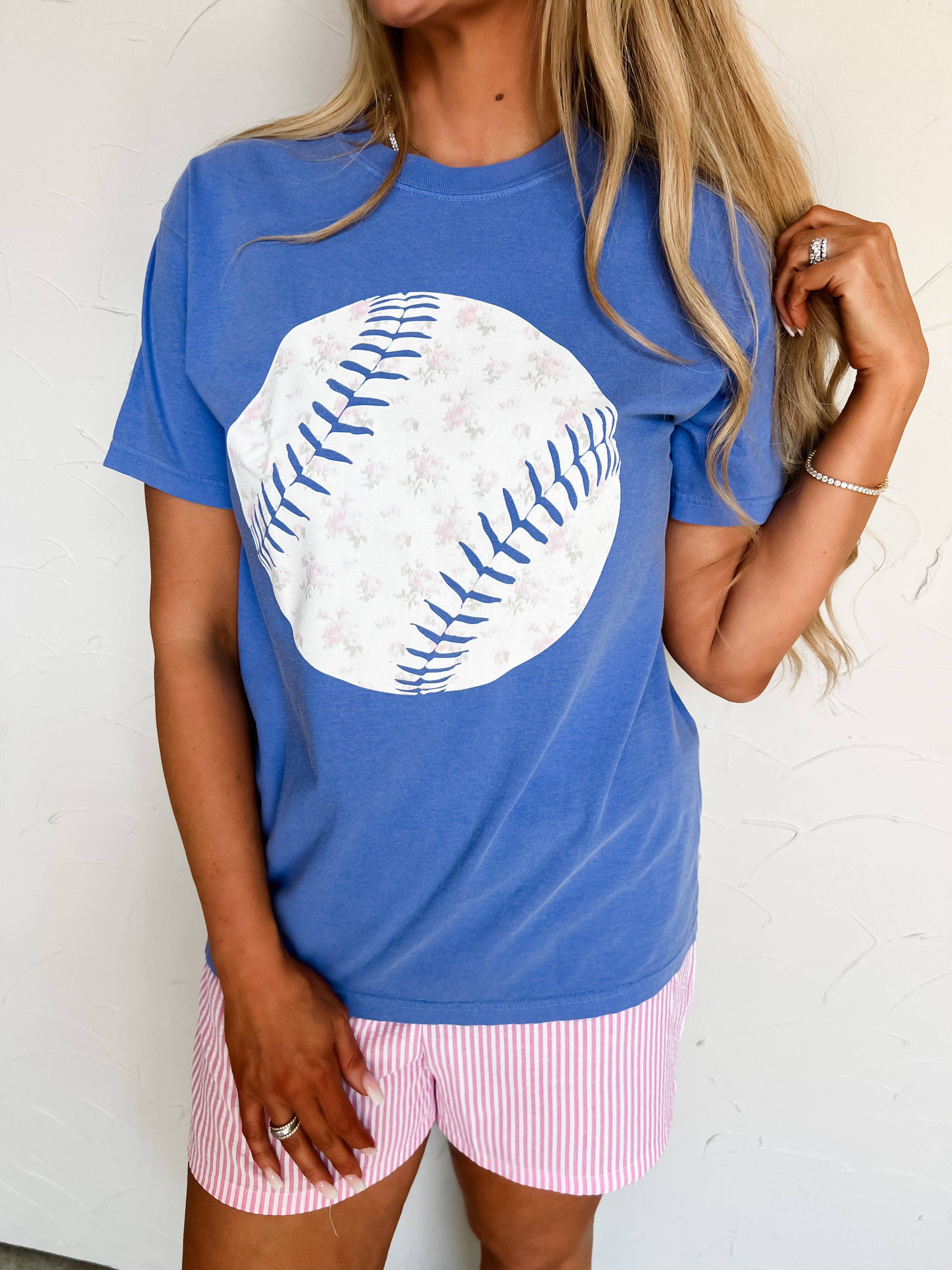 Floral Baseball Tee