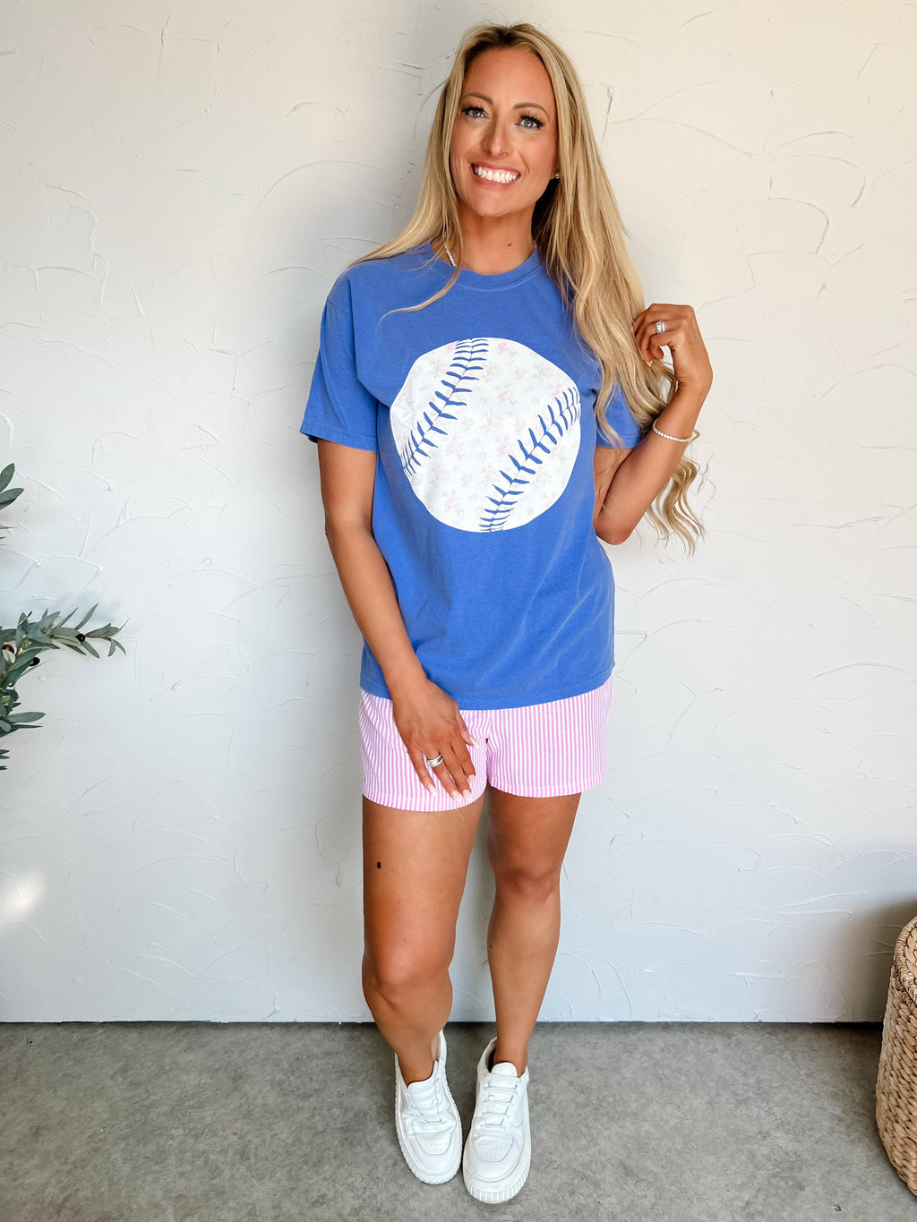 Floral Baseball Tee